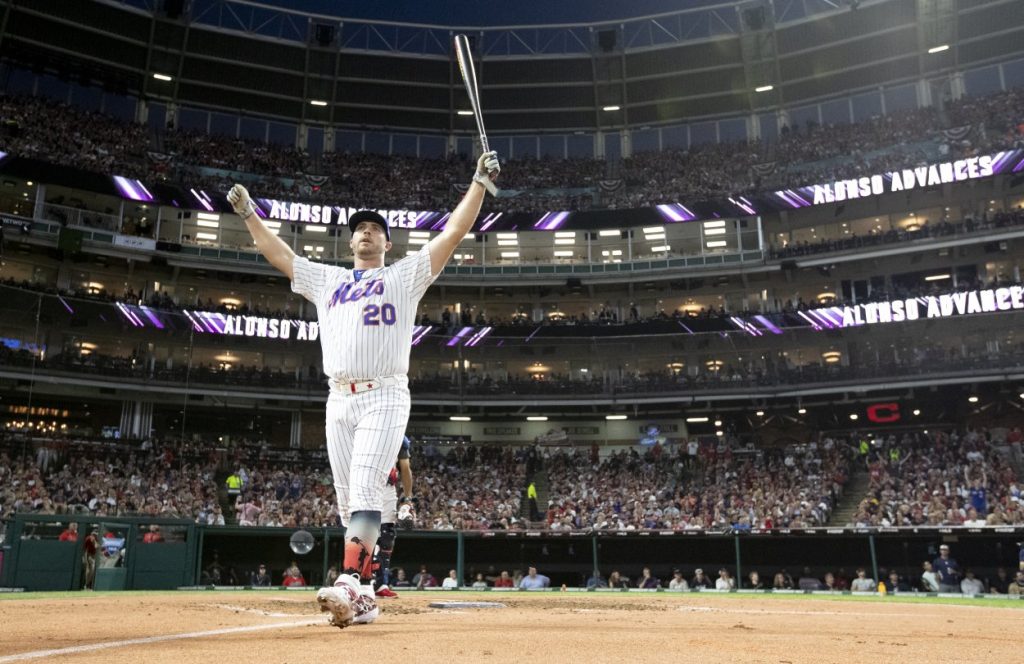 New York Mets first baseman Pete Alonso during the 2019 Home Run Derby.