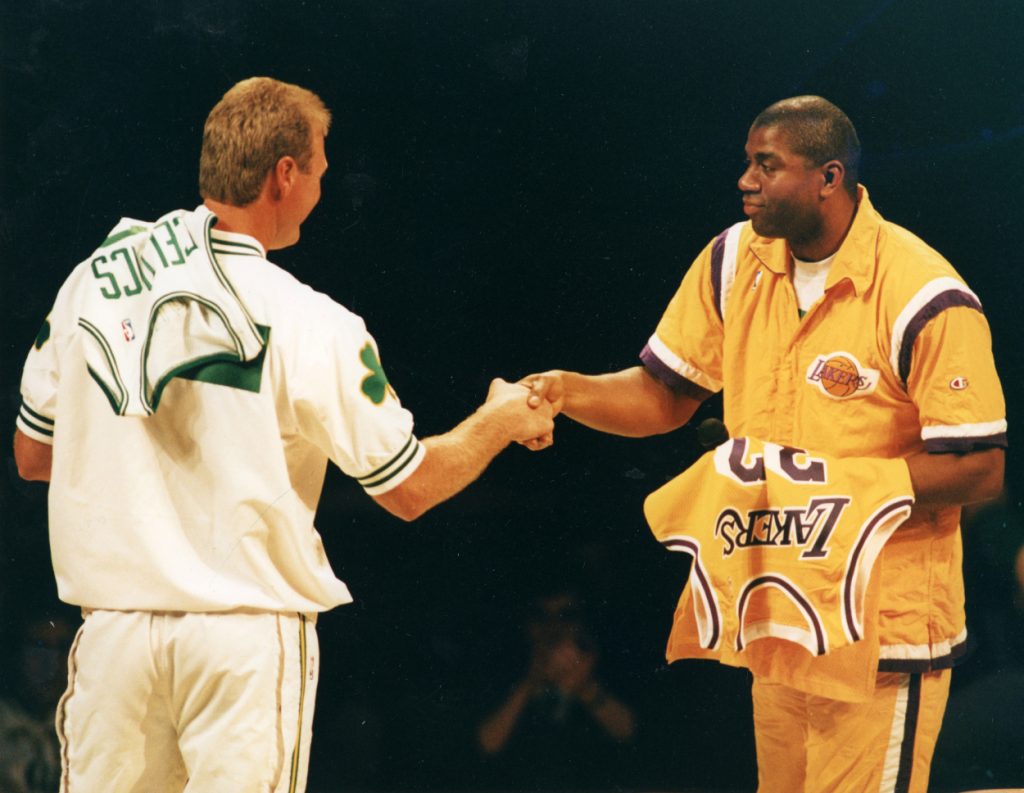 How Did Larry Bird Feel Like He Stacked up Against Magic Johnson?