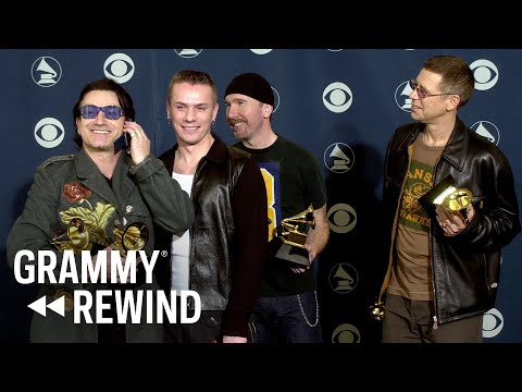 Watch U2 Win Record Of The Year For Beautiful Day In 2001 | GRAMMY Rewind