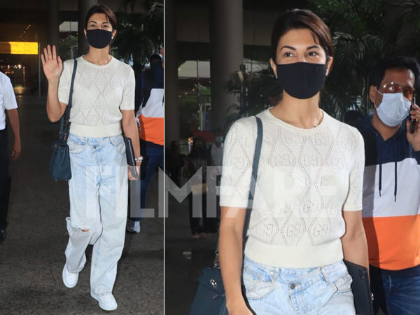 Jacqueline Fernandez clicked at the airport looking her casual best 