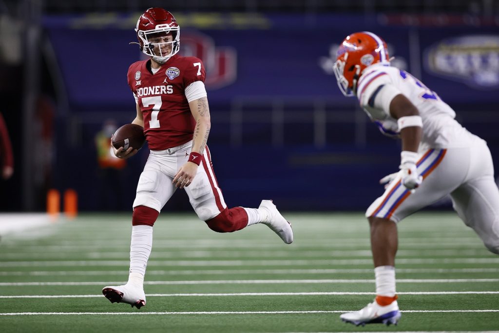 Oklahoma Quarterback Spencer Rattler and Alabama Quarterback Bryce Young, Lead A list of 2021 Heisman Hopefuls