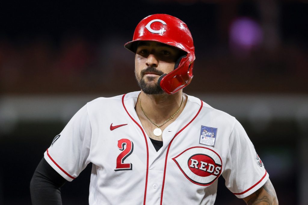 Cincinnati Reds star outfielder Nick Castellanos against the Phillies.