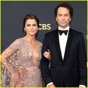 Keri Russell & Nominee Matthew Rhys Hit the Emmys 2021 Red Carpet