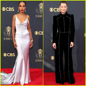 Kerry Washington & Ellen Pompeo Hit the Red Carpet for the Emmys 2021