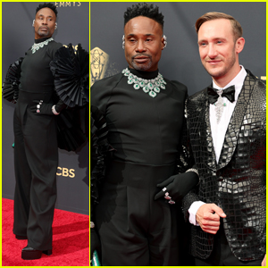 Billy Porter & His Husband Adam Smith Strike a Pose on the Emmys 2021 Red Carpet