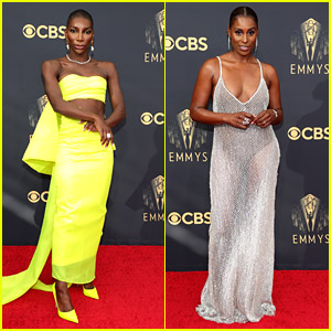 Emmy Awards Nominees Michaela Coel & Issa Rae Dress To Impress On The Red Carpet