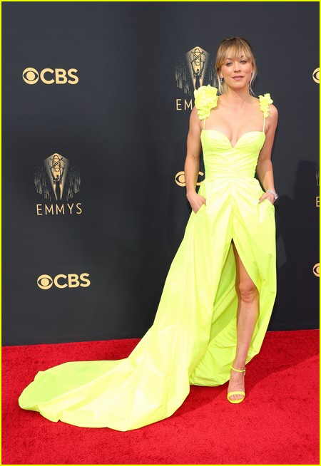 Kaley Cuoco at the Emmy Awards 2021