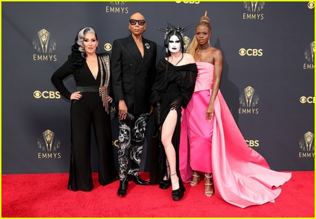 Michelle Visage, RuPaul, Gottmik, Symone at the Emmy Awards 2021