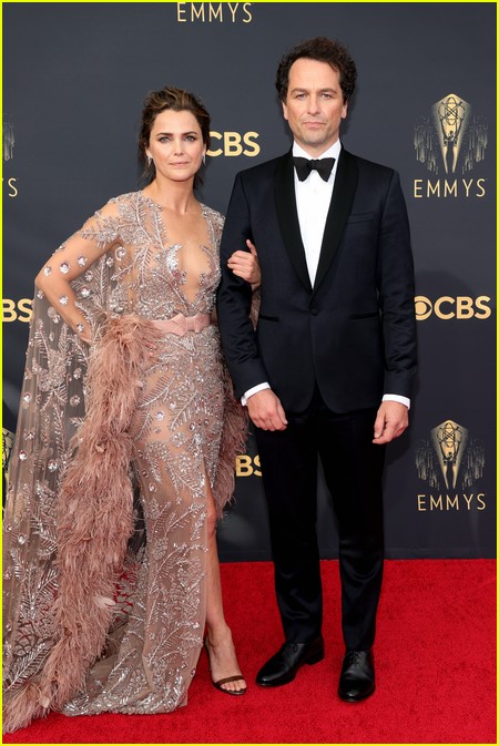 Keri Russell and Matthew Rhys at the Emmy Awards 2021