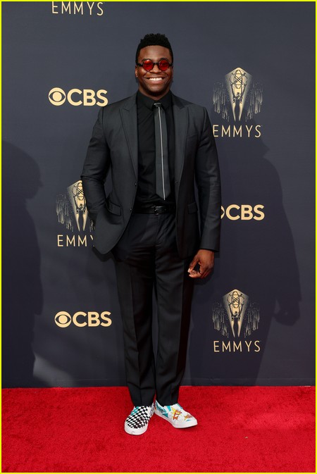 Okieriete Onaodowan at the Emmy Awards 2021