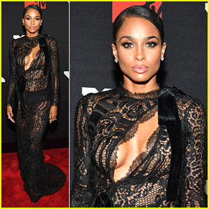 Ciara Wears Sexy Lace Dress For MTV VMAs 2021!