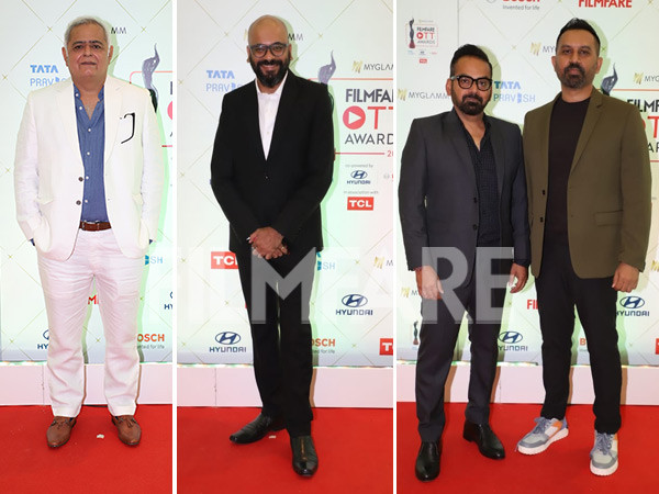 Hansal Mehta Raj and DK and Suparn Varma at the MyGlamm Filmfare OTT Awards 