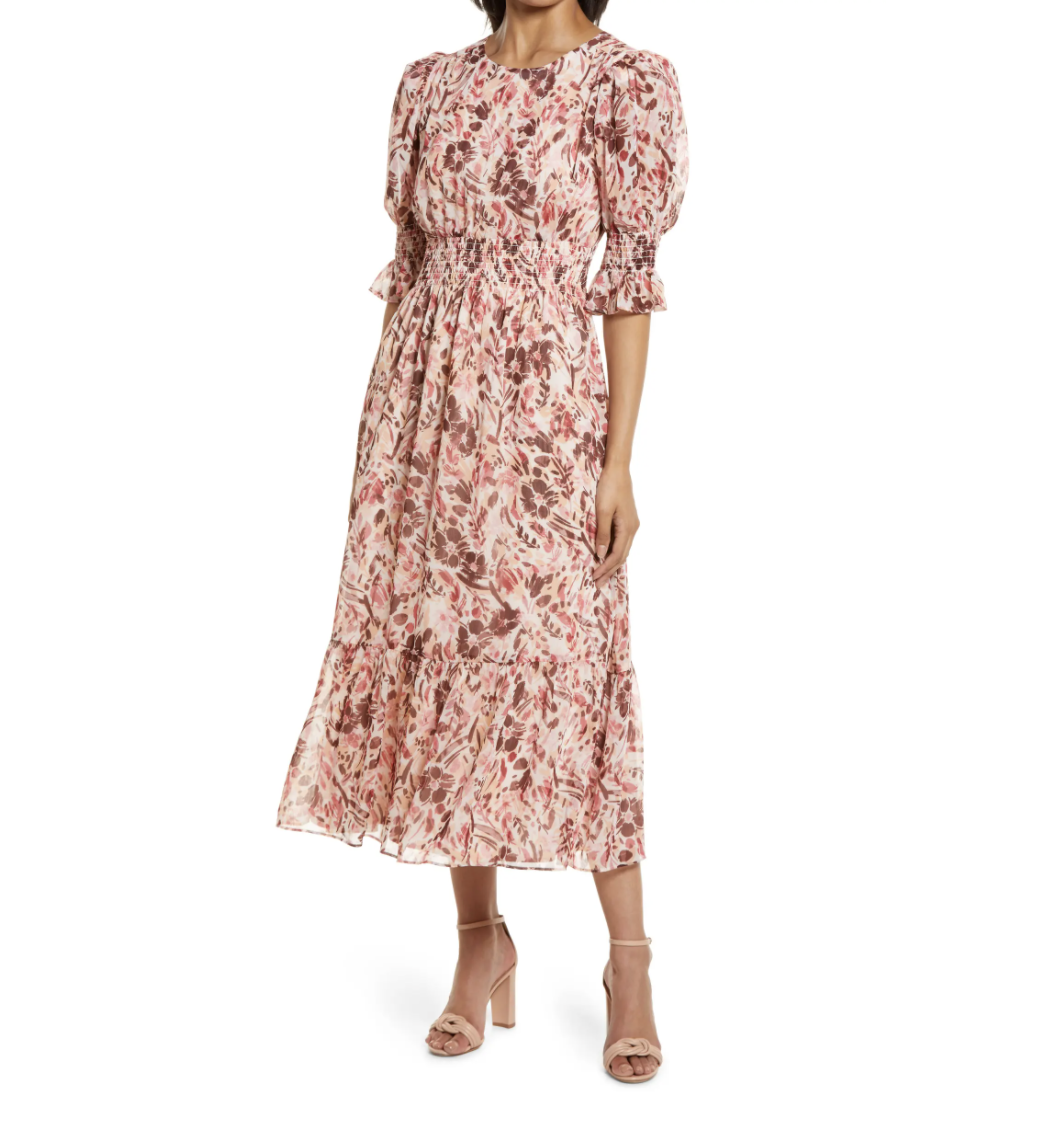 Maggy-London-Floral-Print-Smocked-Maxi-Dress