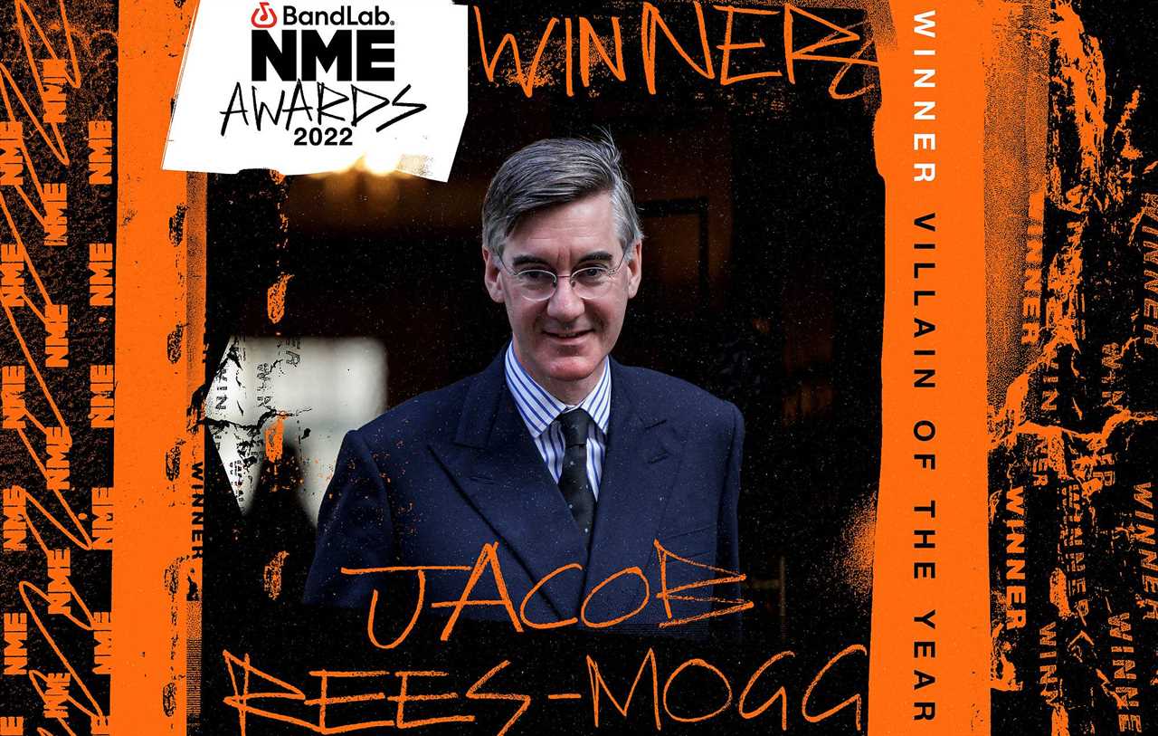 Jacob Rees-Mogg has named as the fan-voted Villain Of The Year at the BandLab NME Awards 2022