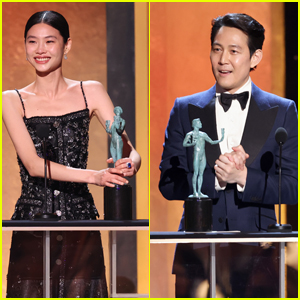 'Squid Game' Stars Lee Jung-jae & Hoyeon Jung Win at SAG Awards 2022!