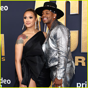 Host Jimmie Allen Wears Sheer Top to ACM Awards 2022, Wife Alexis Gale Joins Him on Red Carpet