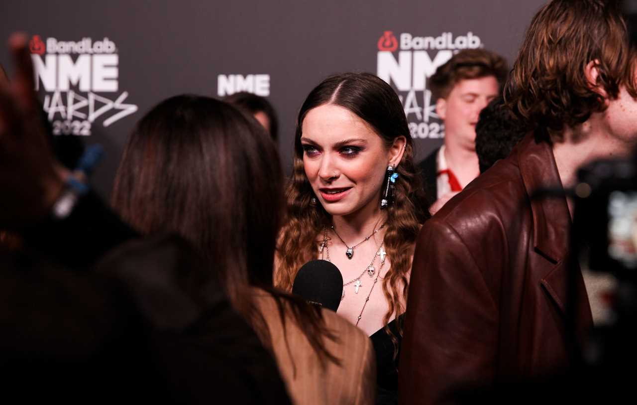 Holly Humberstone at the BandLab NME Awards 2022