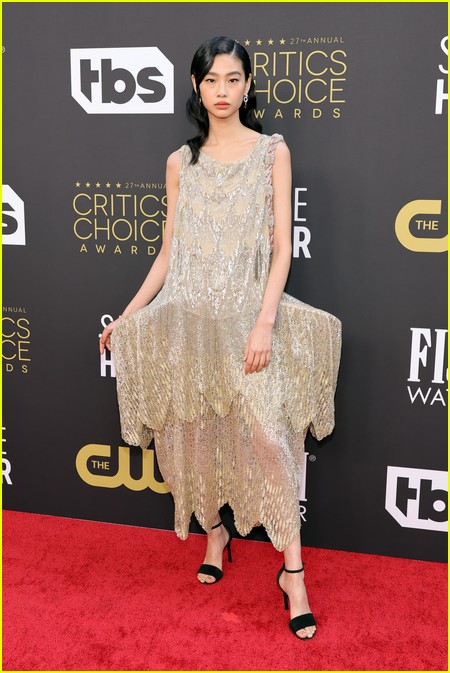 HoYeon Jung (Squid Game) at the Critics Choice Awards 2022