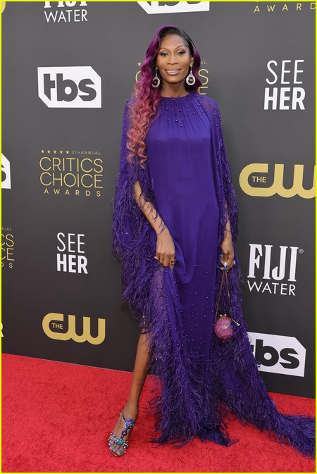 Dominique Jackson (Pose) on the BAFTAs red carpet