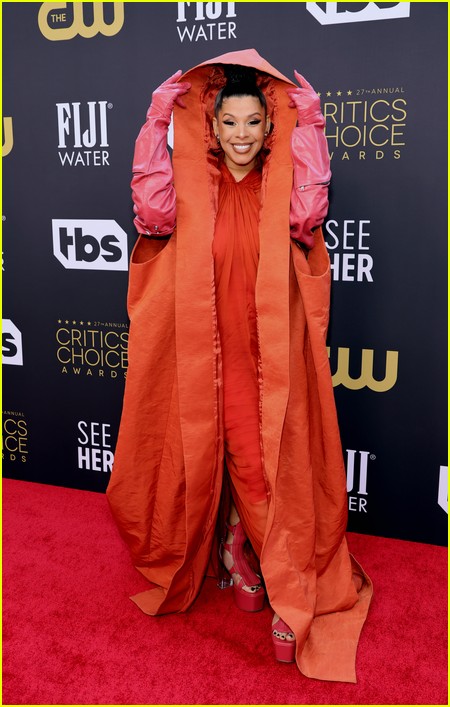 Hailie Sahar (Pose) at the Critics Choice Awards 2022