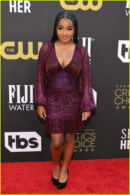 Layla Crawford (King Richard) at the Critics Choice Awards 2022