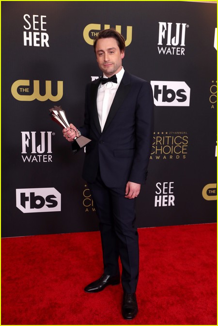 Kieran Culkin (Succession) on the Critics Choice red carpet