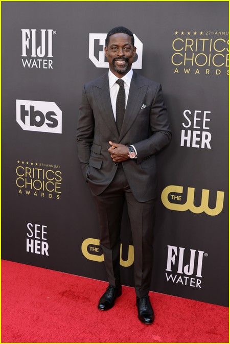 Sterling K. Brown (This Is Us) on the Critics Choice red carpet