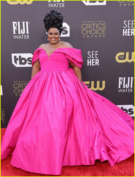 Nicole Byer (Nailed It) at the Critics Choice Awards 2022