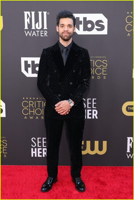 David Alvarez (West Side Story) on the Critics Choice red carpet