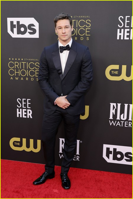 Kyle Allen (West Side Story) on the Critics Choice red carpet