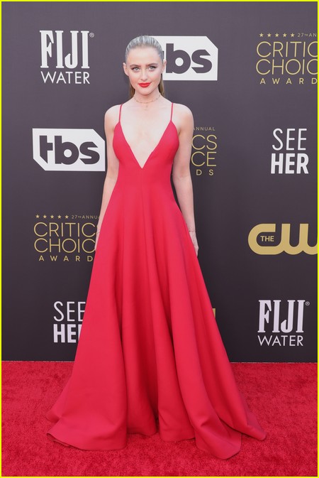 Kathryn Newton on the Critics Choice red carpet