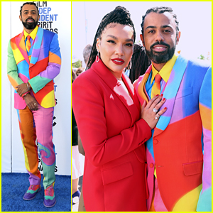 Daveed Diggs & Emmy Raver-Lampman Wore The Most Colorful Suits For Spirit Awards 2022!