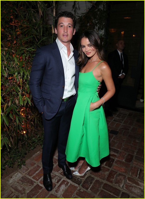 Miles Teller, Keleigh Sperry at the CAA Pre-Oscars Party