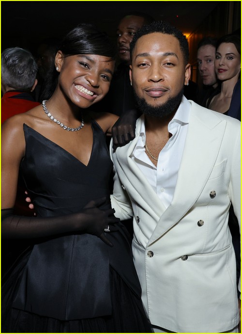 Saniyya Sidney, Jacob Latimore at the CAA Pre-Oscars Party