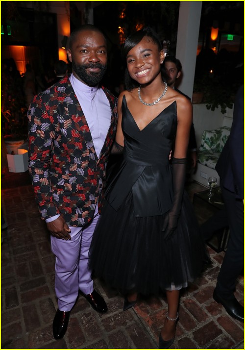 David Oyelowo, Saniyya Sidney at the CAA Pre-Oscars Party