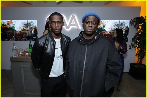 Damson Idris, Jeymes Samuel at the CAA Pre-Oscars Party