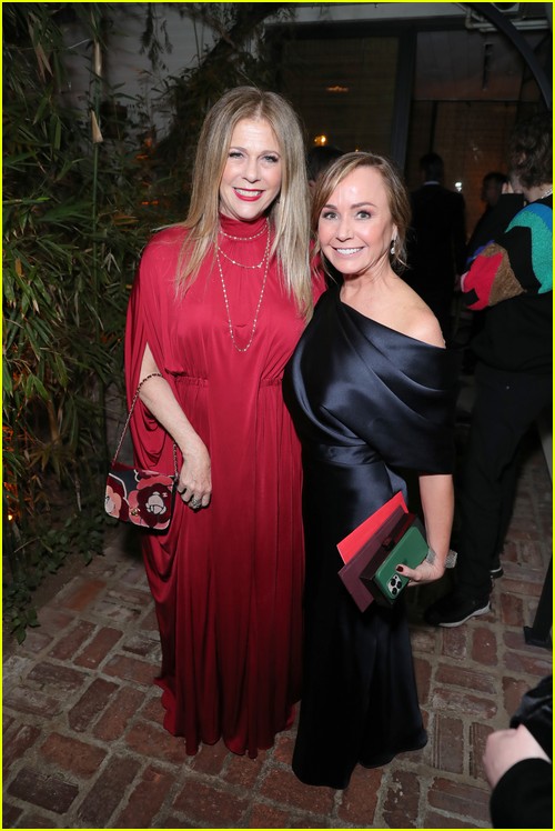 Rita Wilson, Kristie Macosko Krieger at the CAA Pre-Oscars Party