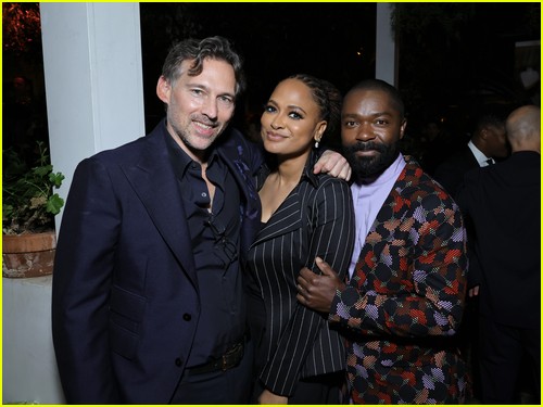 Ava DuVernay, David Oyelowo, Joel Lubin at the CAA Pre-Oscars Party