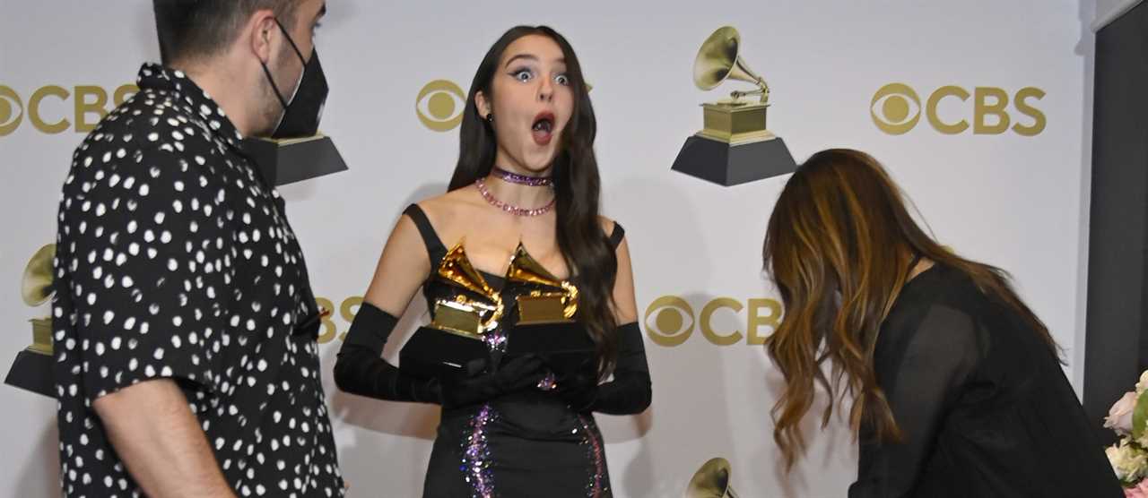 Olivia Rodrigo 64th Annual Grammy Awards 2022 getty