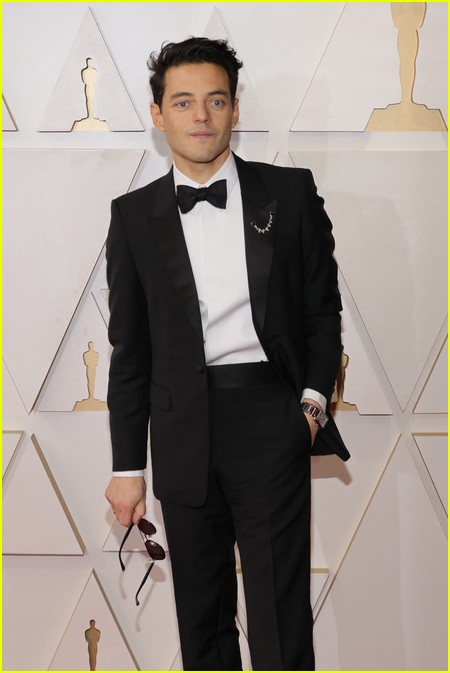 Oscar winner Rami Malek on the Oscars 2022 red carpet