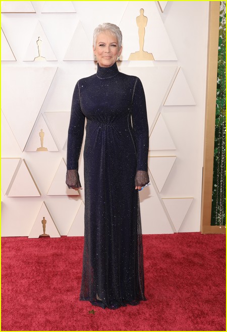 Jamie Lee Curtis on the Oscars 2022 red carpet