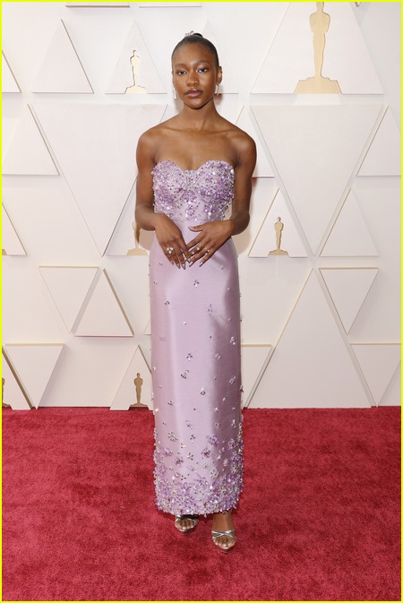 Demi Singleton on the Oscars 2022 red carpet