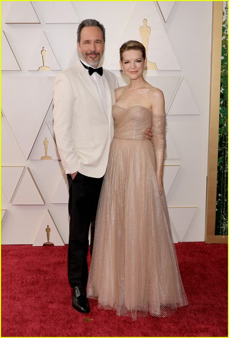 Dune director Denis Villeneuve and wife Tanya Lapointe on the Oscars 2022 red carpet