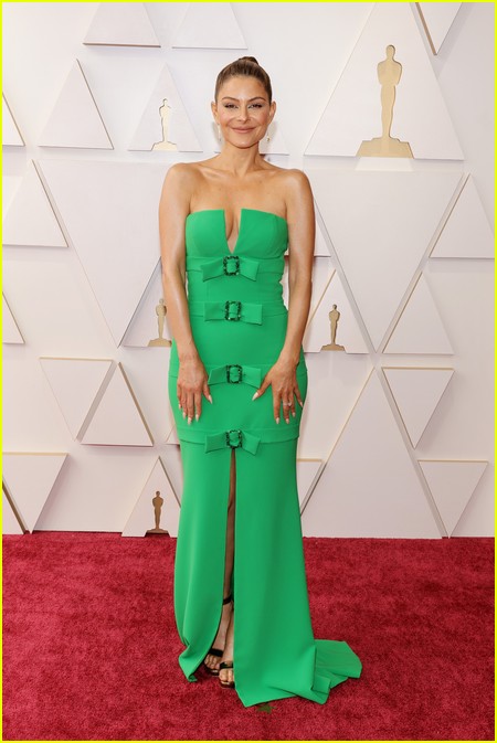 Maria Menounos on the Oscars 2022 red carpet