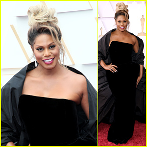 Laverne Cox Arrives to Host E!'s Oscars 2022 Red Carpet