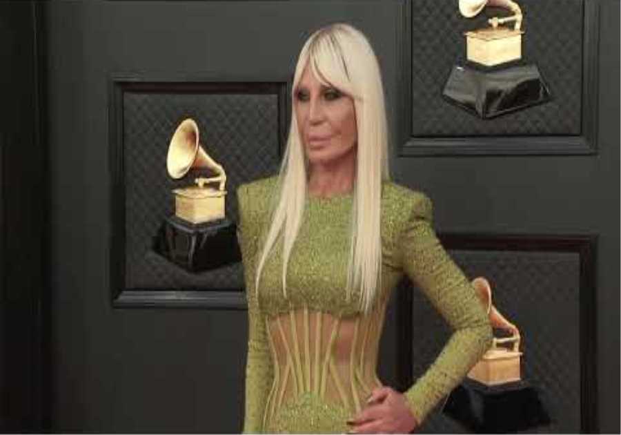 DONATELLA VERSACE | Fashion Cam | 2022 GRAMMYs