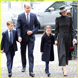 Prince William, Kate Middleton, & Two of the Royal Kids Attend Prince Philip's Memorial Service