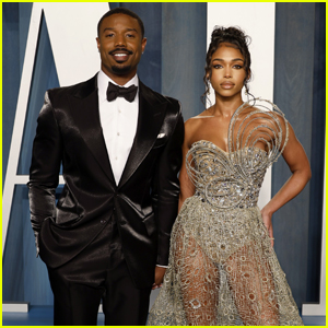 Michael B. Jordan & Girlfriend Lori Harvey Make Red Carpet Debut at Vanity Fair Oscars Party 2022