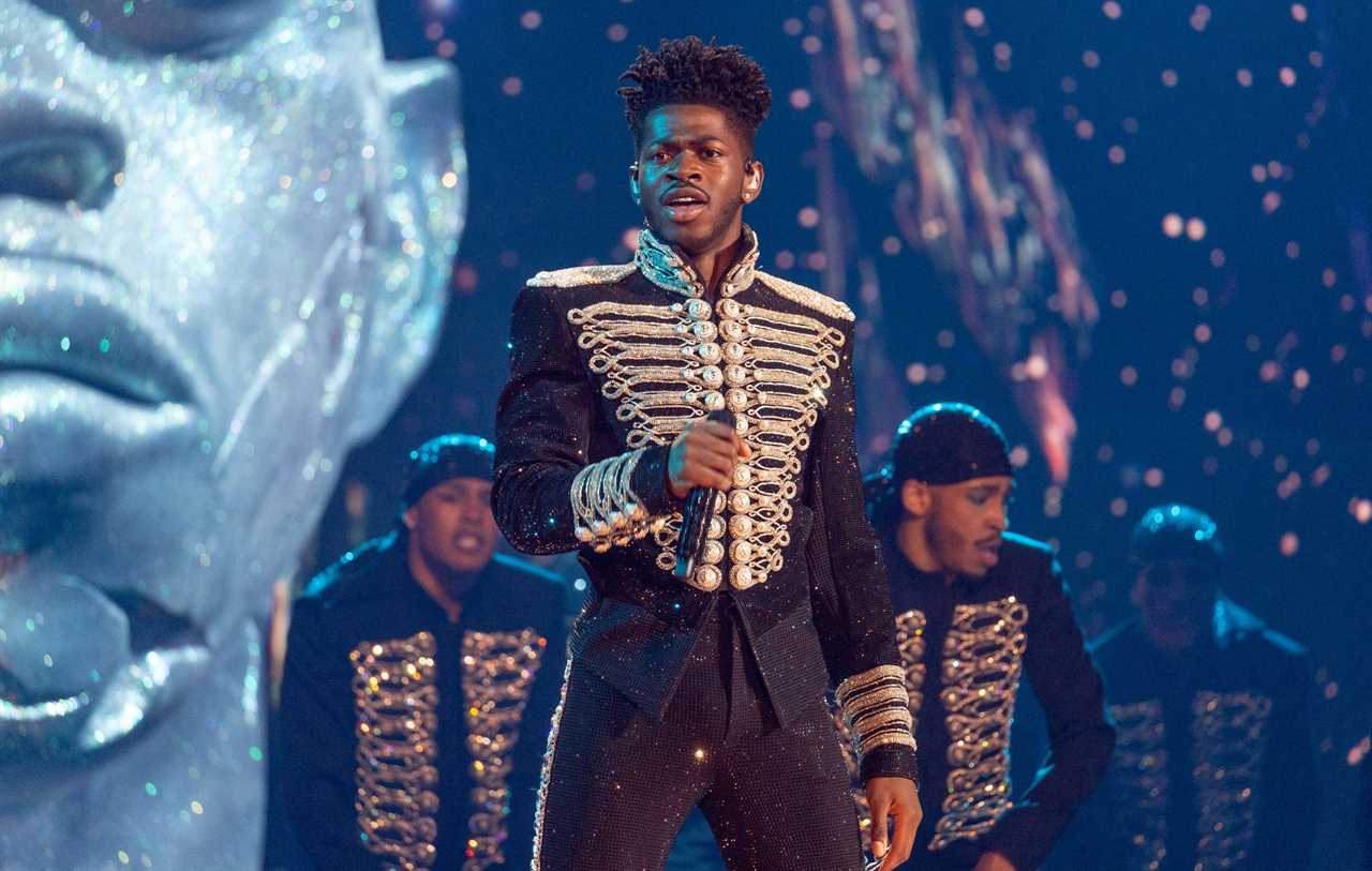 Lil Nas X performing on stage