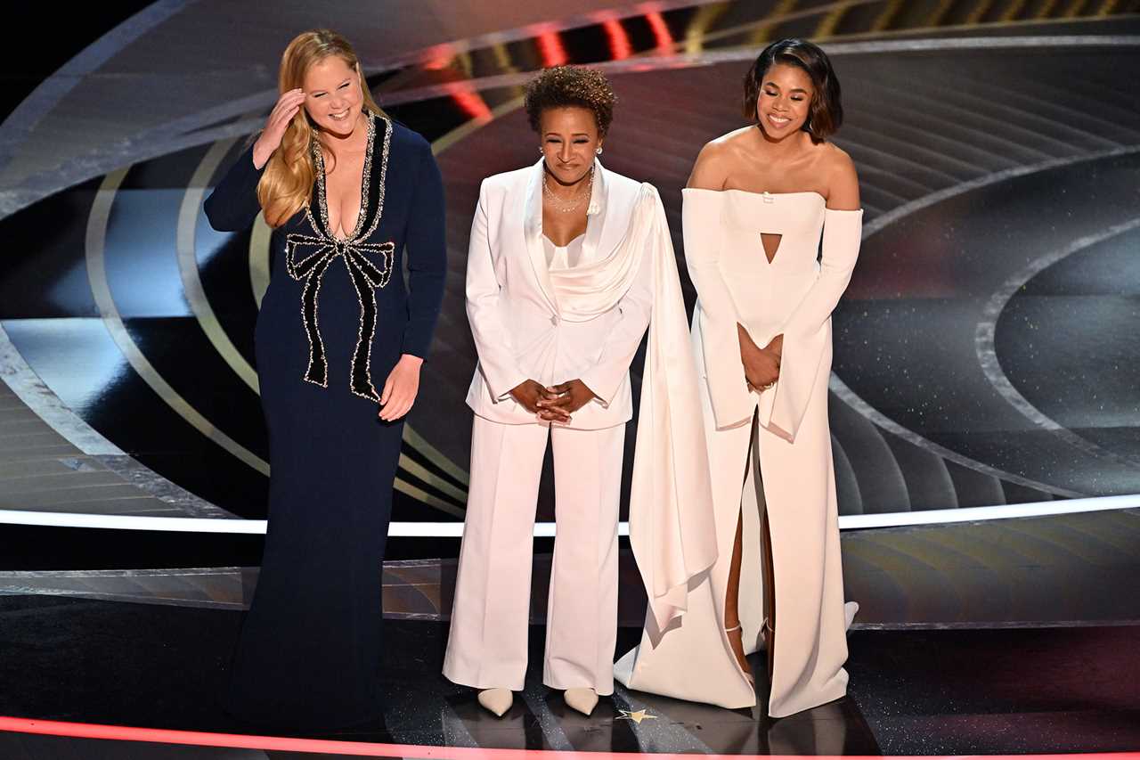 Amy Schumer Regina Hall and Wanda Sykes TK in Oscars 2022 Opening Monologue